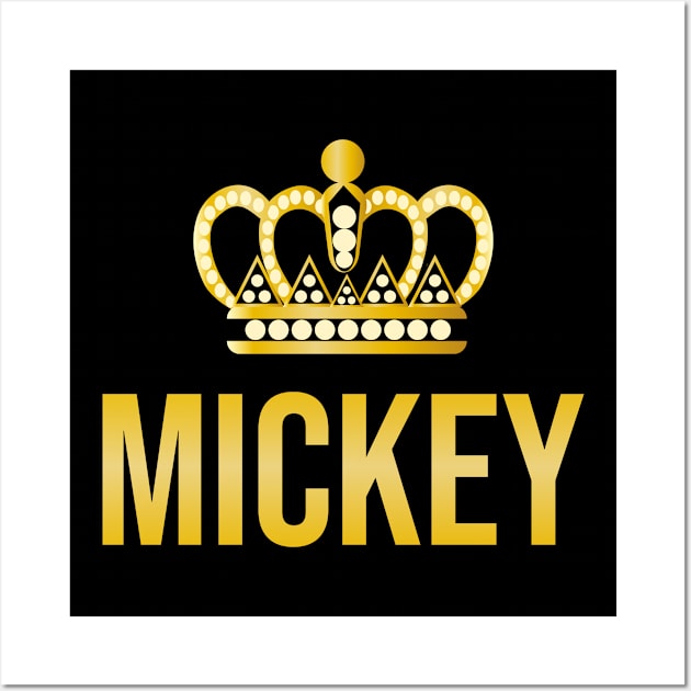 Mickey Name Mickey Birthday Wall Art by CreativeShirt